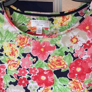 Prima cotton shirt top Lovely flowers
